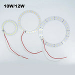 anneau led blanc moderne adhésif 10w 12w 78mm 92mm 120mm 3000k 6000k