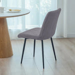 housse chaise gris rayures horizontales moderne spandex polyester