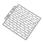 pochoir stencil brique blanc moderne décoratif peinture murale bricolage scrapbooking coloriage