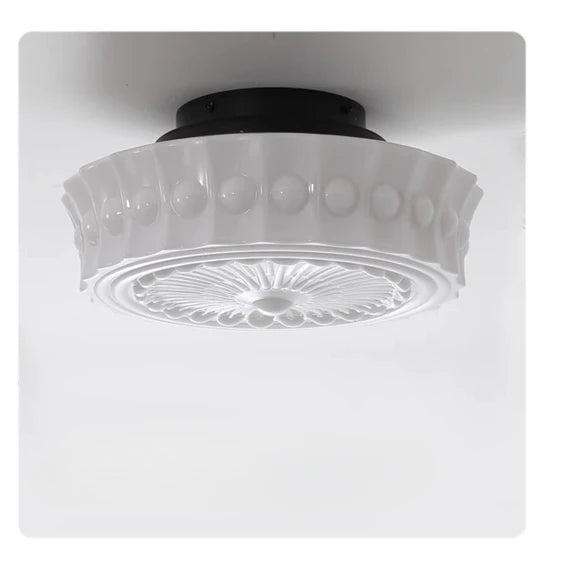 plafonnier classique blanc ornements géométriques cuisine chambre salle manger entrée étude