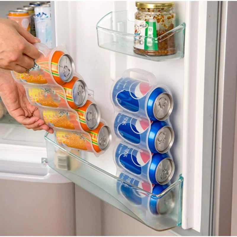 rangement réfrigérateur boîtes transparentes utilitaires modernes canettes bouteilles aliments secs plastique respectueux environnement
