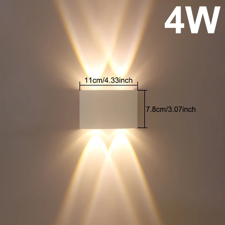 applique murale led blanc moderne ligne ondulée 6w 8w 10w chambre salon entrée