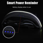 lampe frontale led jaune fluo noir rayures ceinture ajustable travail pêche campingextérieur