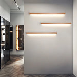 lampe led moderne bois naturel clair éclairage chambre salon entrée fixée mur appliques murales