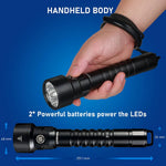 lampe poche plongée LED rechargeable étanche 200m lumineuse fishing adultes