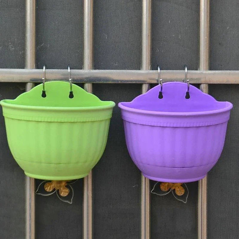 cache pot mural moderne rayures verticales vert violet rose bleu jaune blanc orange marron