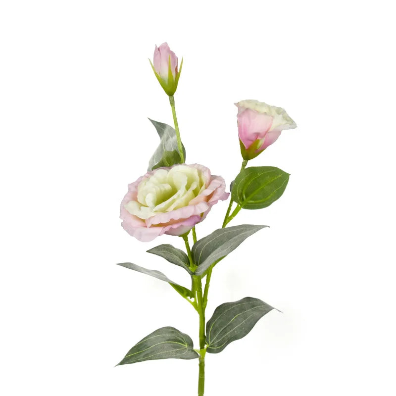 Bouquet de mariée fleur artificielle Lisianthus soie 70 cm champagne