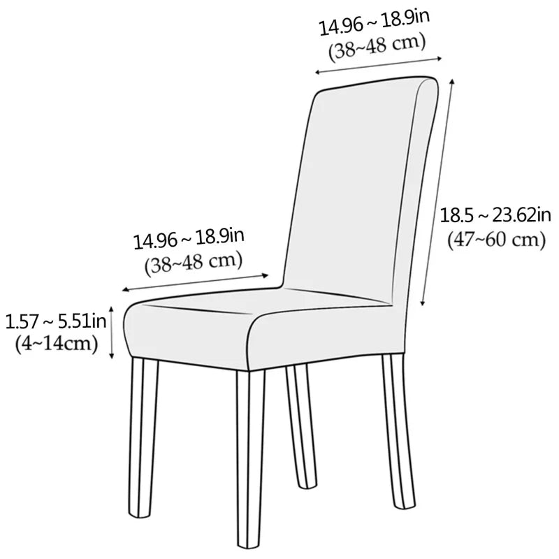 housse chaise salle manger extensible grise motif carre moderne cuisine