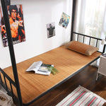 tapis sol moderne rayures horizontales beige brun clair