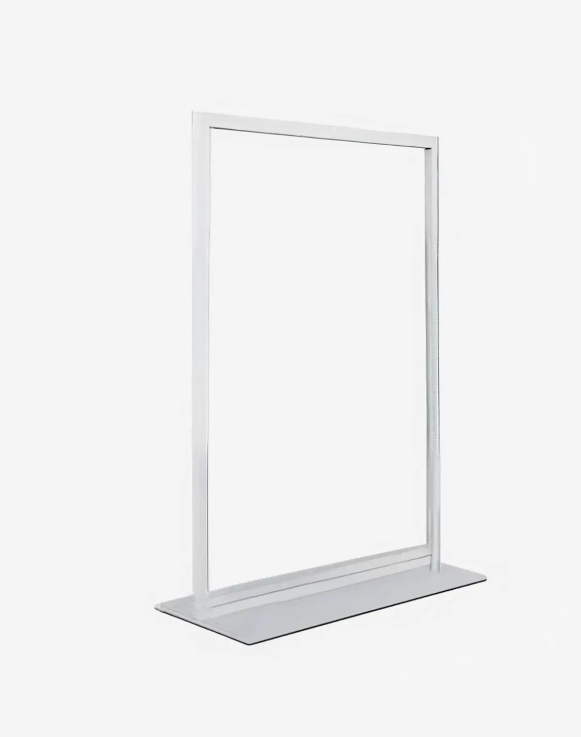 affichage publicitaire double face porte affiche A4 noir blanc moderne pied fixe cadre