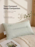 oreiller coton vert clair moderne 30x50cm uni antibactérien lit chambre decoration