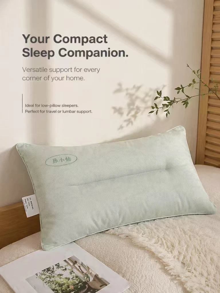 oreiller coton vert clair moderne 30x50cm uni antibactérien lit chambre decoration