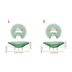 support fraisiers vert moderne grille géométrique opacité hauteur 4cm 26cm large