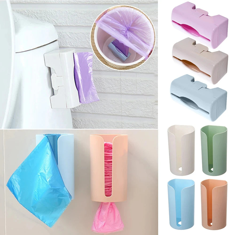 distributeur sacs poubelle moderne rose blanc vert bleu beige adhésif cuisine salle bains