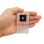 présentation bijoux support velours acrylique transparent moderne minimaliste adhésif diamant blanc