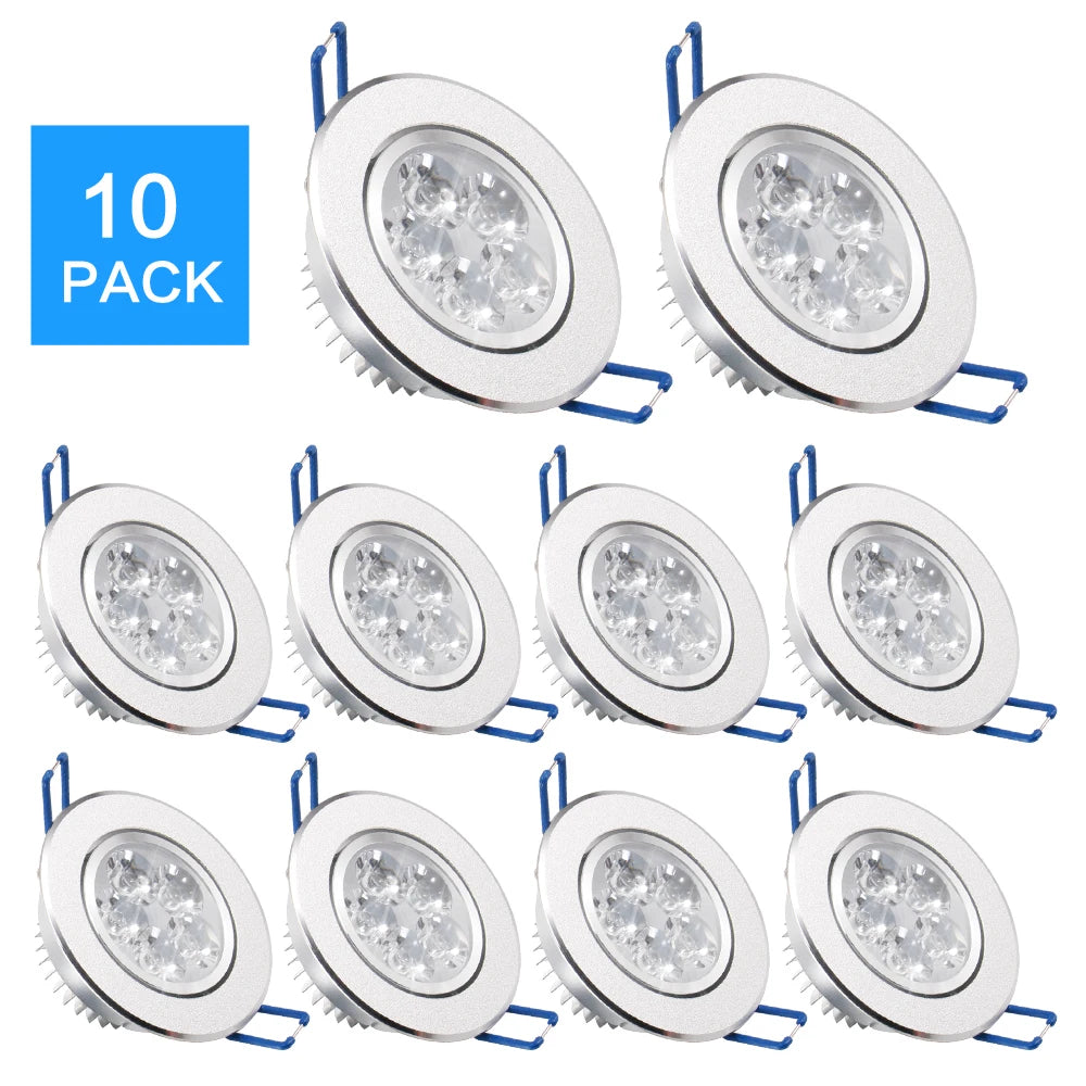 ampoule led spot argenté moderne dimmable aluminium clips 85mm hauteur 34mm