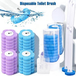brosse toilette jetable bleu violet moderne rangement salle bain hygiène nettoyage durable chambre