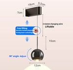 lampe murale moderne argentée réglable éclairage quotidien led chambre salon