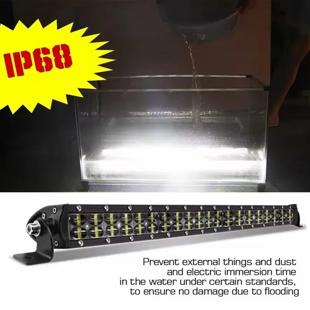 barre lumineuse led 14 pouces 72w spot flood combo travaux route moderne