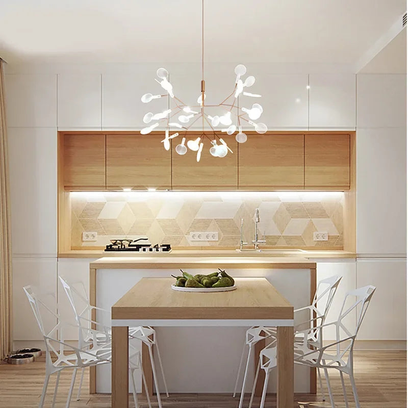suspension lumineuse contemporaine ovale translucide or blanc 50cm 72cm 98cm