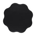 placemat moderne bleu rose gris élégant bords dentelés bord assiette fourchette couteau resistant
