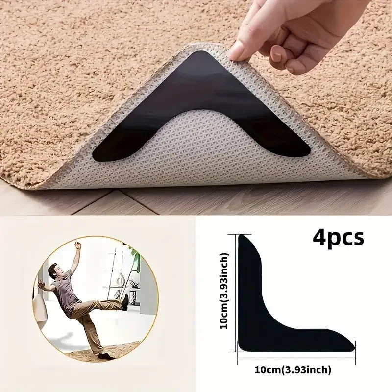tapis antidérapant réutilisable adhésif protecteur sol moderne 10cm 10cm pack pièces