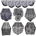 chemin table halloween noir toile araignee araignees etoiles gothique decoration table fête halloween
