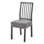 housses chaise tissu jacquard motif géométrique gris antidérapantes modernes fixations inclusées