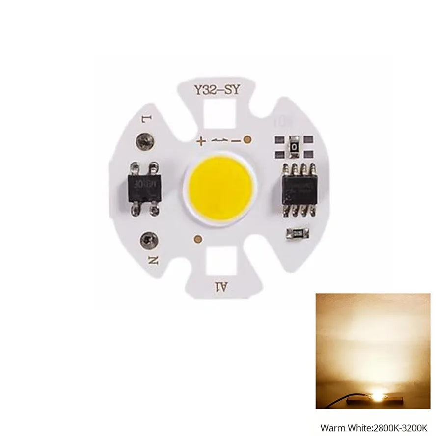 source lumineuse led blanc 31mm moderne connecteur électrique 220v 3w 5w 7w 10w 12w
