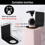 distributeur savon liquide mural transparent bleu rose pâle moderne adhésif imperméable taille réglable