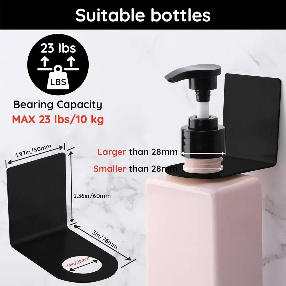 distributeur savon liquide mural transparent bleu rose pâle moderne adhésif imperméable taille réglable