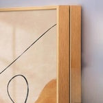 miroir plein longueur cadre mural abstract pattern contemporain maison chambre salon decoration