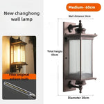 lampe murale vintage noire éclairage quotidien classique texture métallique finition lisse étanche led 90