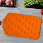 planches découper pliables silicone texturées rainurées moderne orange bleu gris noir élastique antidérapante cuisine