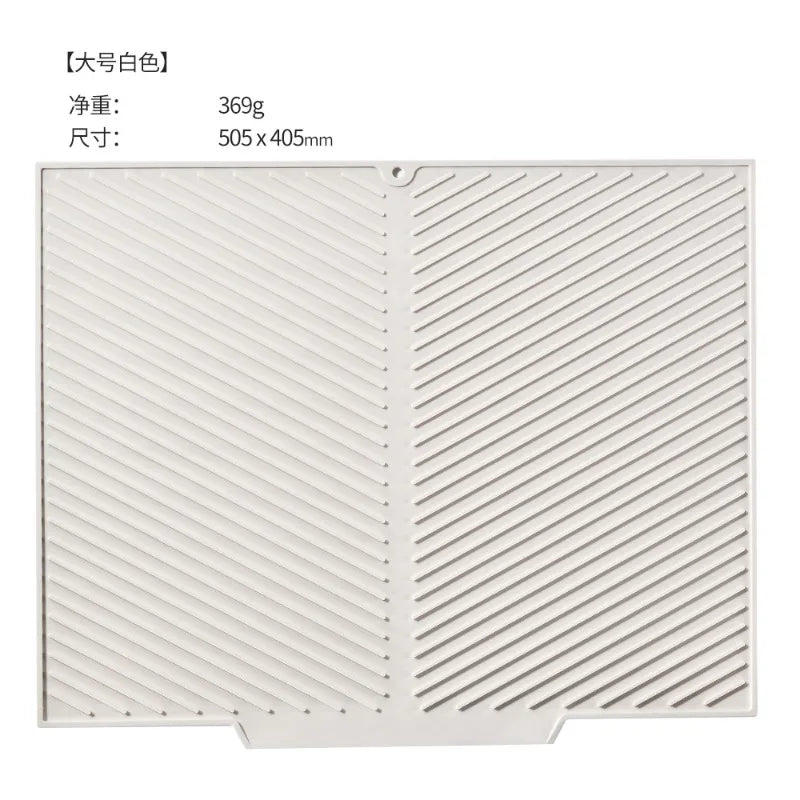 tapis cuisine silicone gris violet rayures diagonales moderne antidérapant respectueux environnement opaquet adhésif