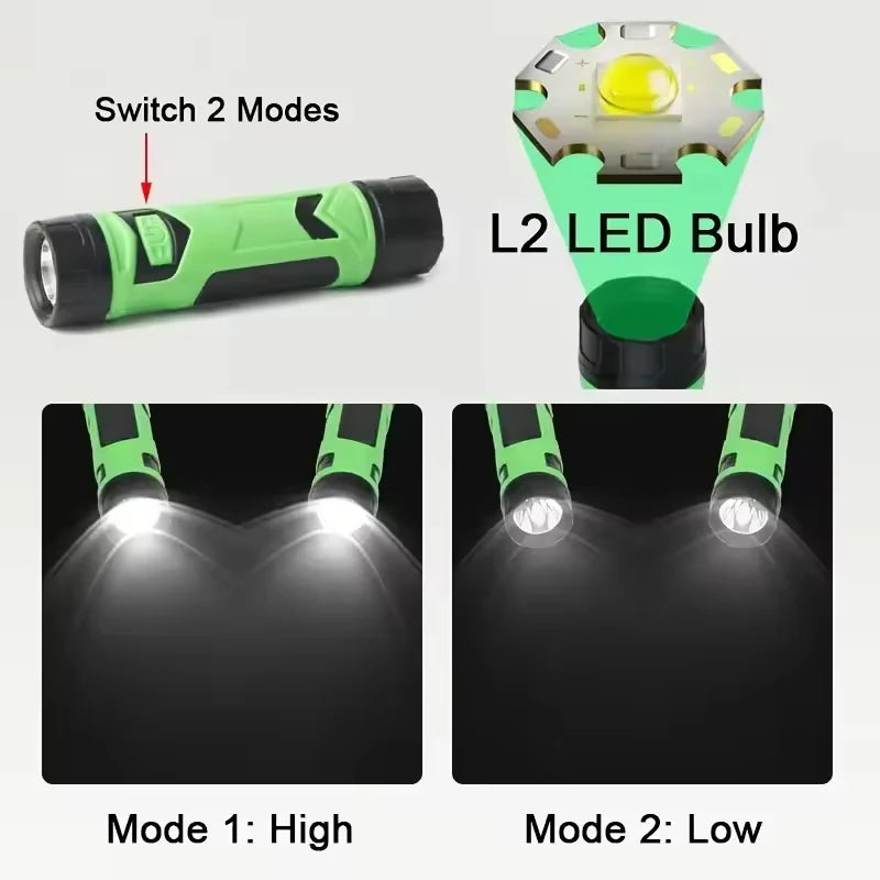 lampe frontale rechargeable led vert clair cou 120 degrés ajustable collier portable nuit lecture
