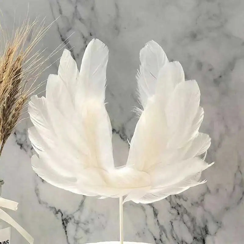 décoration mariage anniversaire couronne plumes blanc rose élégante occasion fête enfants