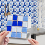 carreaux muraux auto adhésifs pvc mosaïque effet 3d moderne noir blanc gris décoratif salle
