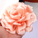 fleurs artificielles modernes soie bleu rose violet blanc décoration maison anniversaire baby showerextérieur