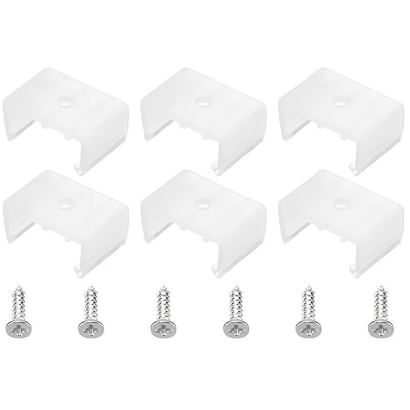 clips montage ruban led transparents vis moderne pack 50 clips fixations led