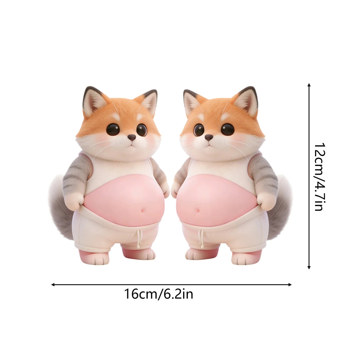 autocollants animaux compagnie dessin animé rose orange blanc violet jeunes enfants adolescents téléphone laptop