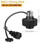 socle lampe e26 noir moderne cable prise ampoule e26 certifié abs garantie