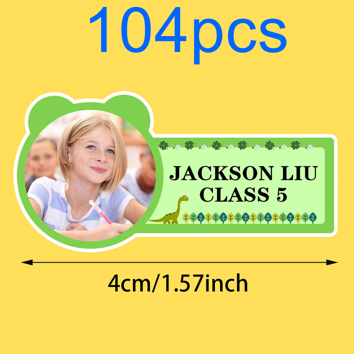étiquettes personnalisables adhésives enfants couleurs bleu rose vert violet motifs floraux modernes textes personnalisables