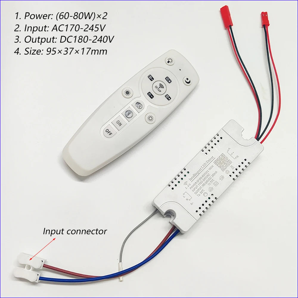 contrôleur led télécommande connecteur entrée éclairage moderne blanc plat lisse