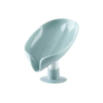 porte savon ventouse bleu gris moderne minimaliste antidérapant drain plastique