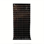 Détail du rideau de pluie décoratif noir et argent Ombre Interieur
