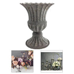 vase doré blanc gris floral classique élégant intérieur extérieur bouquets multiples support table arrangements