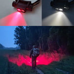 lampe frontale led rechargeable noire texturée bande ajustable moderne intense