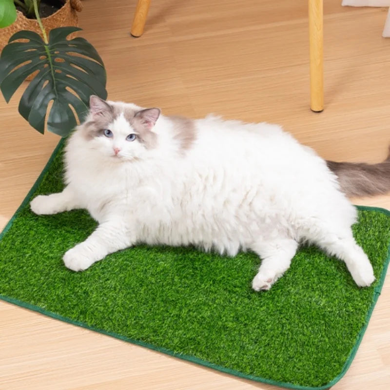 tapis imitation gazon artificiel vert doux chiens chats usage intérieur extérieur portable étanche