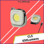 lampe torche gris jaune led rechargeable clip portable 600 lumens variateur modernèle